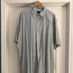 Harbor Bay Men's Checkered Button Down Shirt
